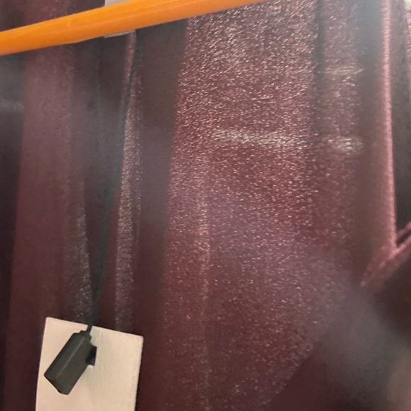 Naked Zebra Maroon Criss-Cross Tank Top S NWT - Picture 2 of 3